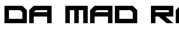 Da Mad Rave font preview